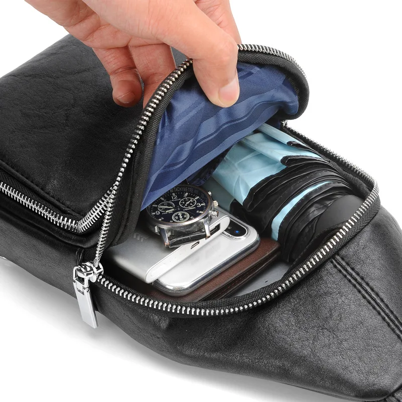 

New Fashion Men's Chest Bag Casual Shoulder Bag Cross body Bag Water-proof Male Travel Bag Big Capacity Handbag Messenger Bag