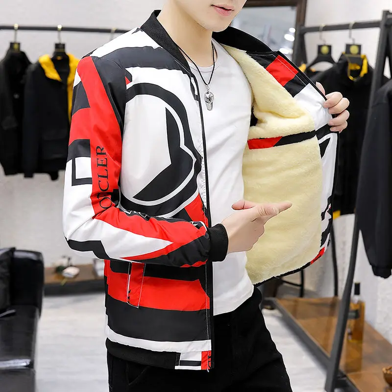 Мужское пальто с начесом плотное Корейская версия Осень-зима | Мужская одежда