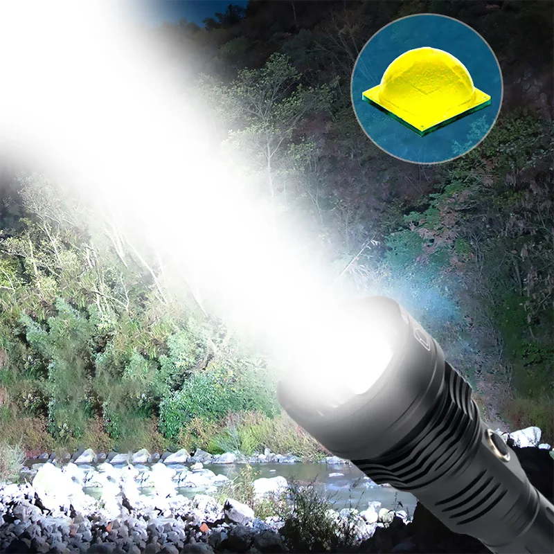 

WasaFire Super Bright Portable XHP90 Led Flashlight USB Rechargeable Tactical Hunting Lantern Waterproof Zoom Flash Light