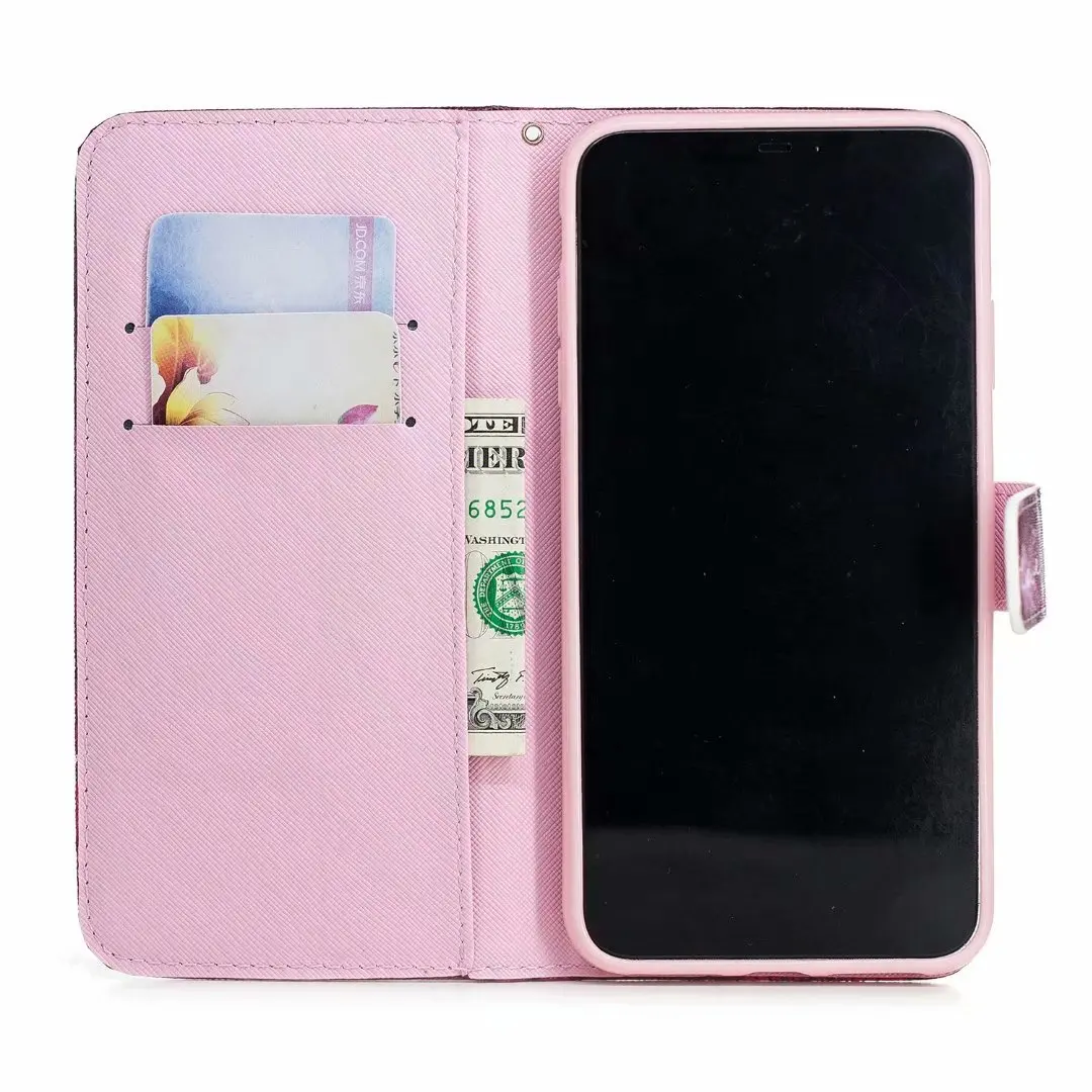 Цветной кожаный чехол для телефона бумажник iPhone 12 Mini Pro Max 5S SE 6 6S Plus 7 8 X XS XR 11 Чехол