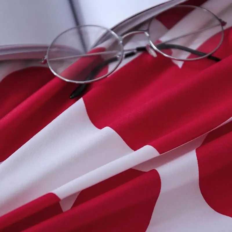 

3D Home Textile Fashion Bedding Sets Girl Adult Teen Linens Red Heart Fashion Duvet Cover Pillowcase Flat Bed Sheet Queen