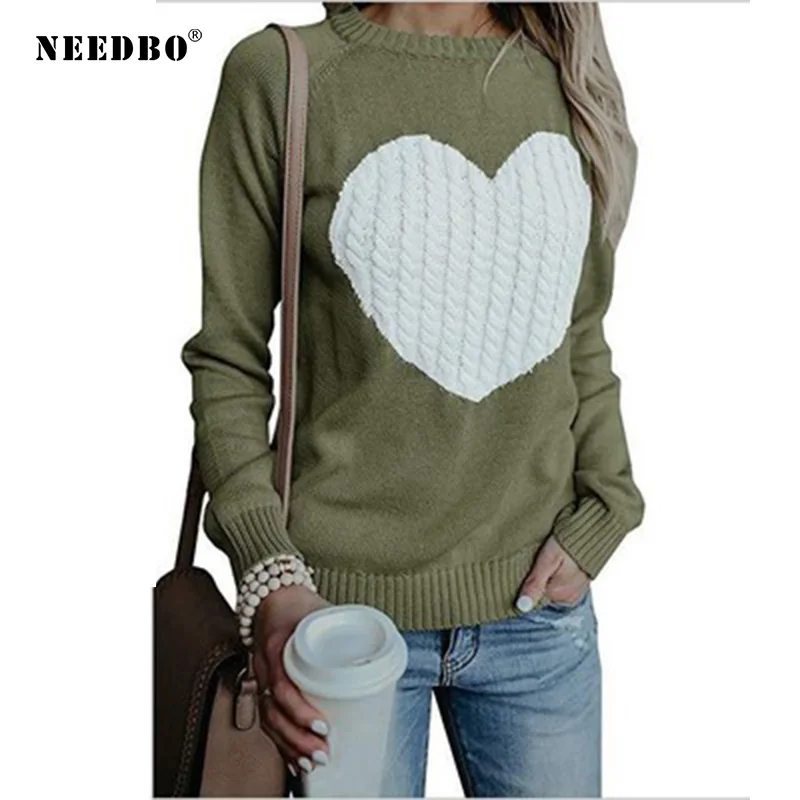 Свитер женский пуловер большого размера вязаный свитер с длинными рукавами для