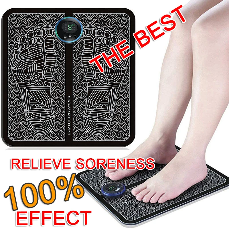 

Electric EMS Foot Massager Pad Feet Muscle Stimulator Leg Reshaping Foot Massage Mat Relieve Ache Pain Health Care