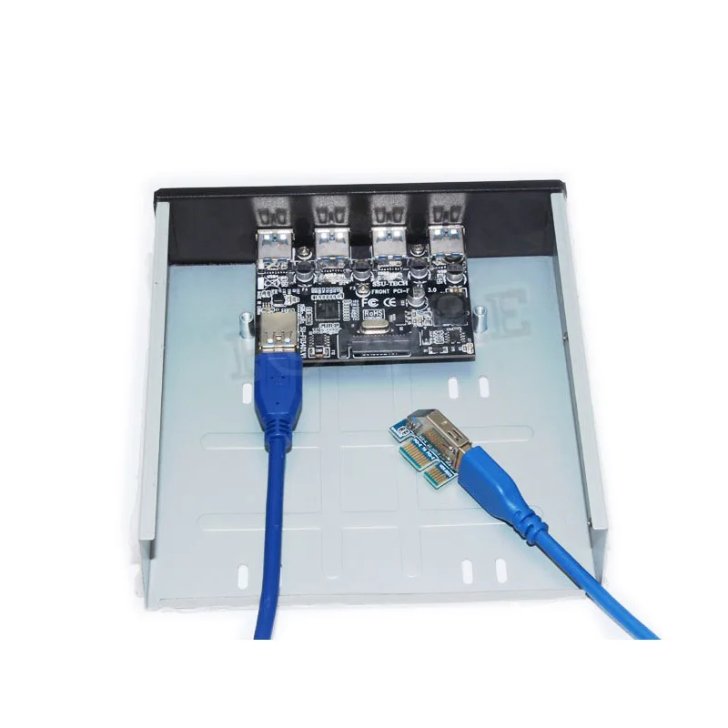 Разъем PCI E на 1x4 порта USB 3 0 с картой 5 25 дюйма передняя панель концентратор