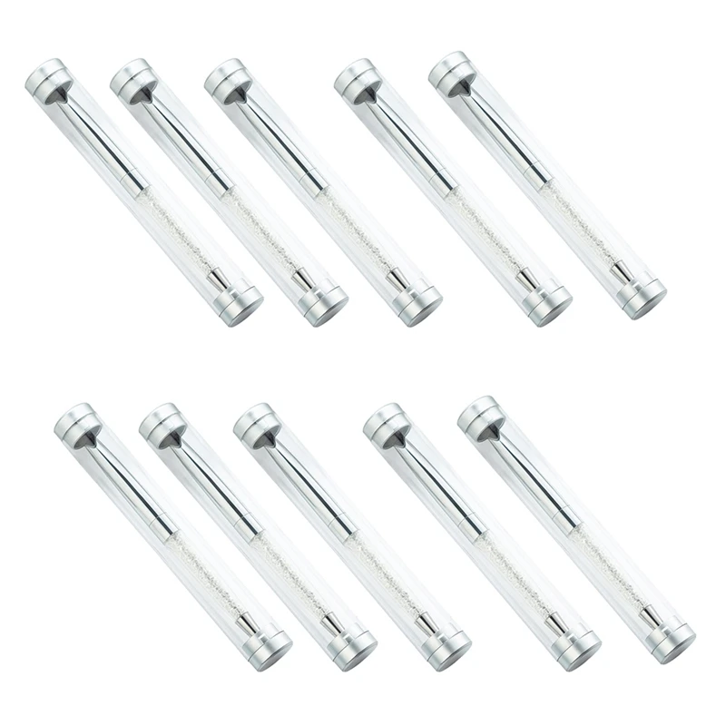 

10 Pcs Transparent Pen Case Acrylic Pen Signature Pen Gift Box Round Cylindrical Plastic Pencil Case