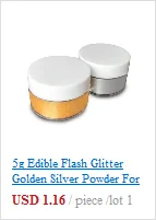 5g Edible Flash Glitter Golden Silver Powder For Decorating Food Cake Biscuit Baking Supply