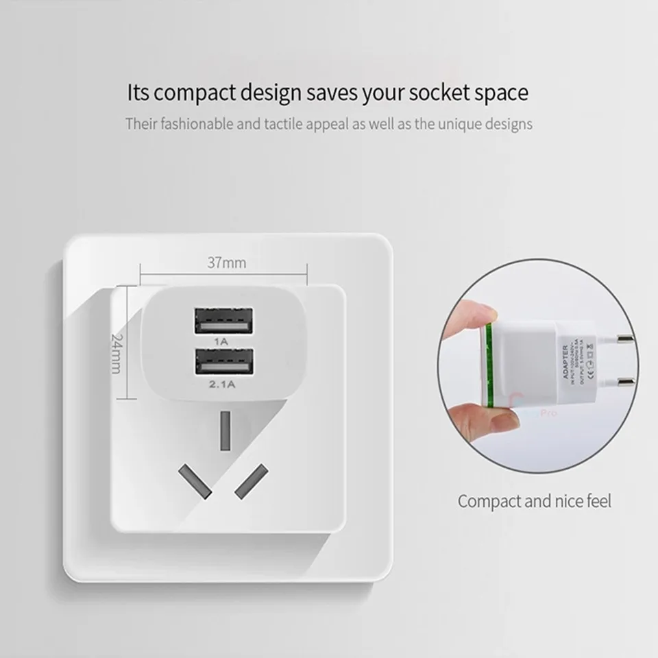 4-портовый usb-адаптер для зарядного устройства 4 а светодиодный разъем зарядки в