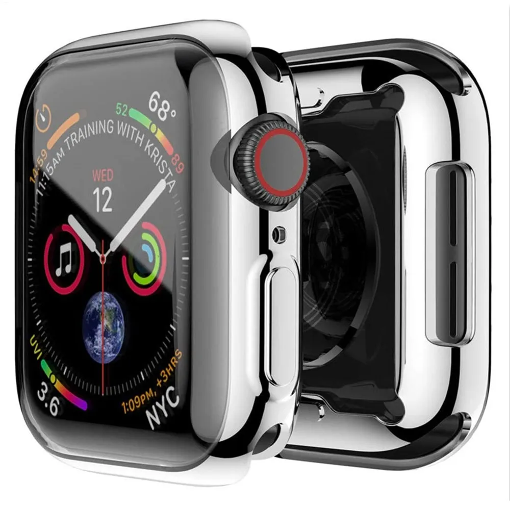 Cover Case For Apple Watch band 44mm/40mm  42mm/38mm iwatch screen protector protective bumper apple watch series 5 4 3 44 mm