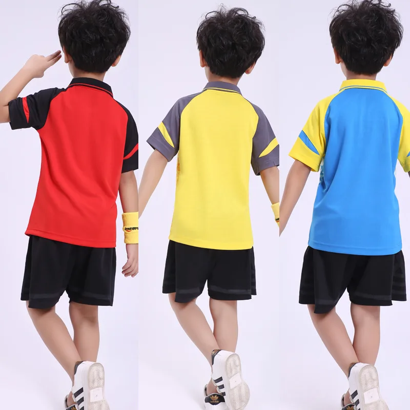 Лидер продаж детская спортивная одежда теннисные рубашки и шорты Джерси из