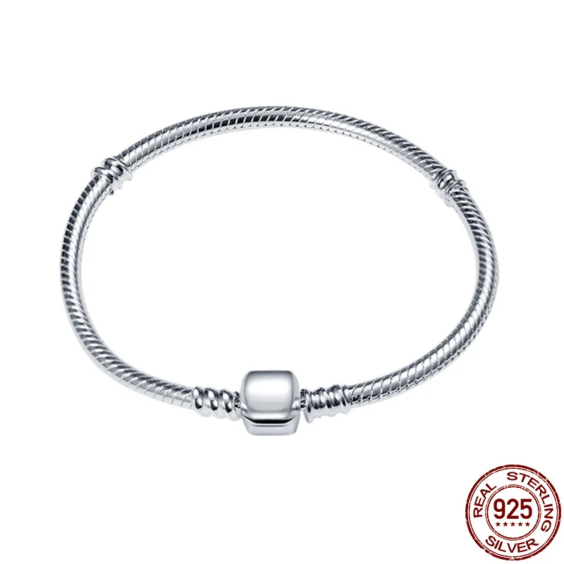 

Hot Classic Series 100% 925Sterling Silver Bracelet For Suitable For Ladies' Original Beads&Charms Women Fashion Jewelry Gift