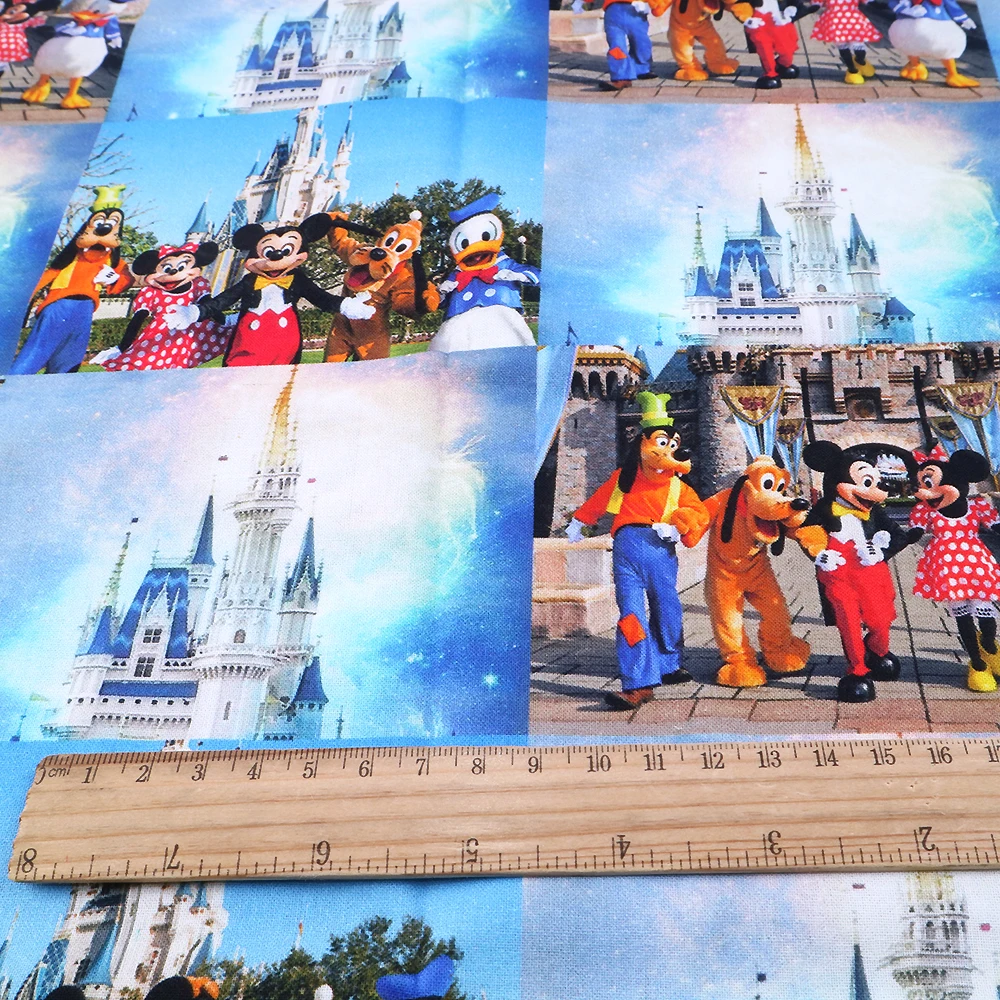 50*145cm Valentines Holiday Pumpkin patchwork cotton fabric for Tissue Kids home textile for Sewing Tilda Doll,c5886 - Цвет: 1067574001