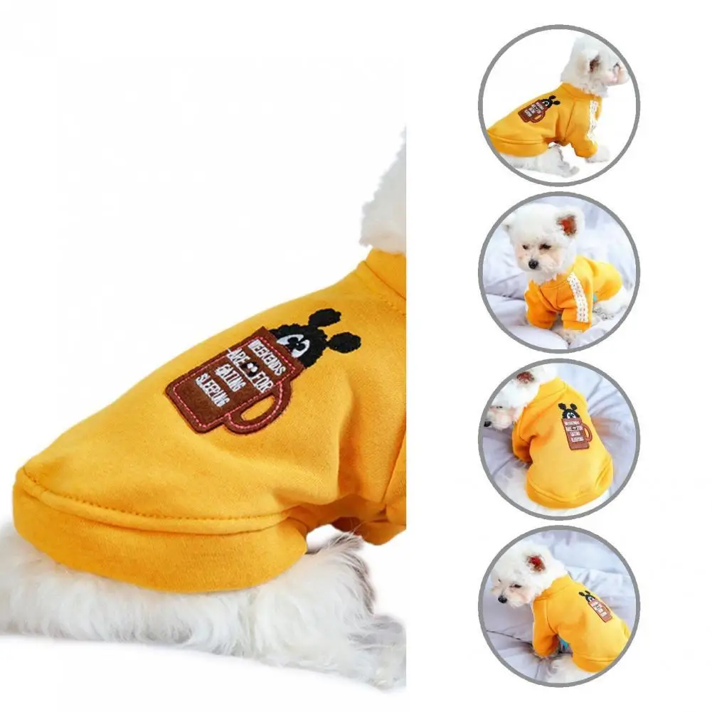 

Soft Texture Stylish Cute Pet Dogs Sweater Clothes Bright Color Pet Sweater Round Neck Pet Accessories