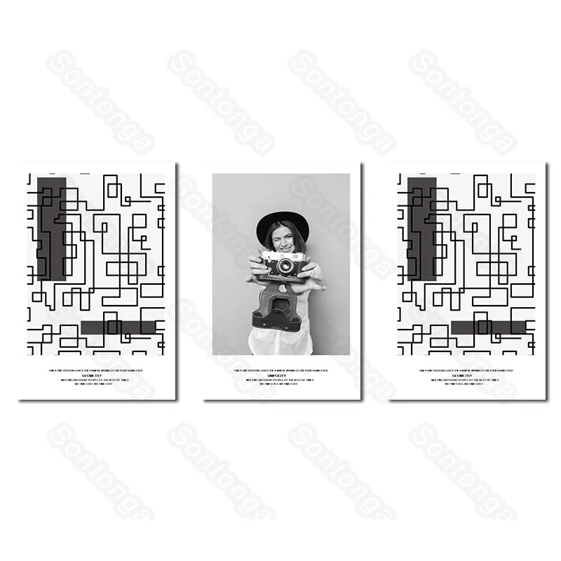 

Character Art Photo Art Poster Bedroom Wallpaper Dormitory Poster Sofa Background Wall Decoration 3D Stereo Wall Sticker