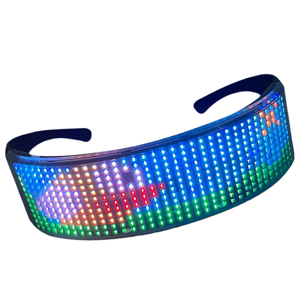 

APP Flash Eyeglasses Frame Colorful Luminous Glasses LED Sunglasses APP Eyeglasses for Party Festival Bar Night Club