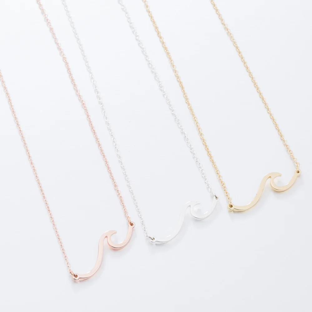 Простые ожерелья из нержавеющей стали FENGLI для женщин Пляжная морская цепочка