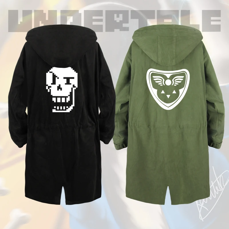 Толстовка Undertale тренчкот пальто хлопковая толстовка на молнии унисекс костюм для