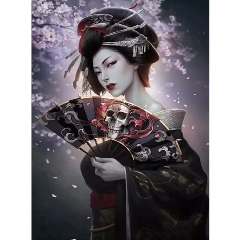 Geisha Beauty Алмазная картина Полный алмаз сделай сам вышивка крестиком для гостиной