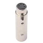 XLR Папа-мама, XLR 3-контактный папа на 5-контактный мама микрофонный линейный адаптер