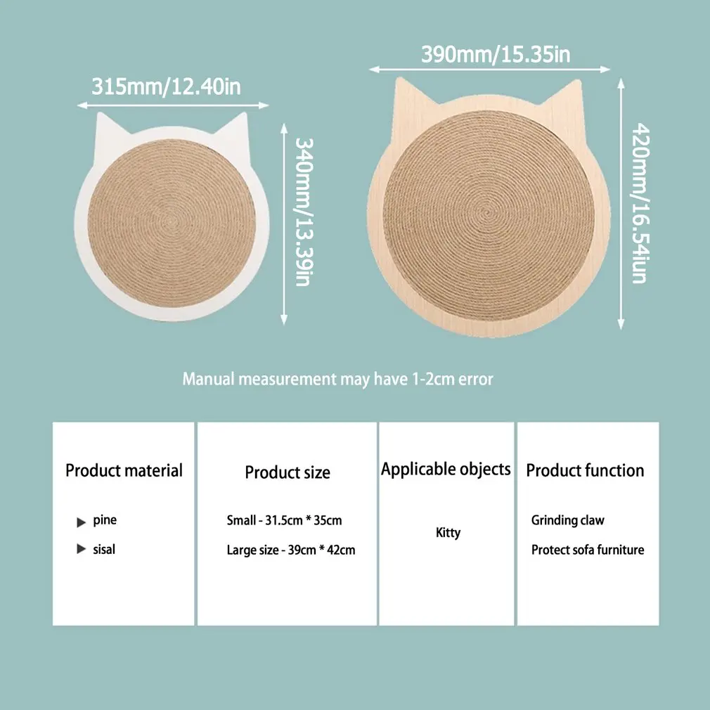Когтеточка из сизаля для кошек настенное крепление искусственная кожа с