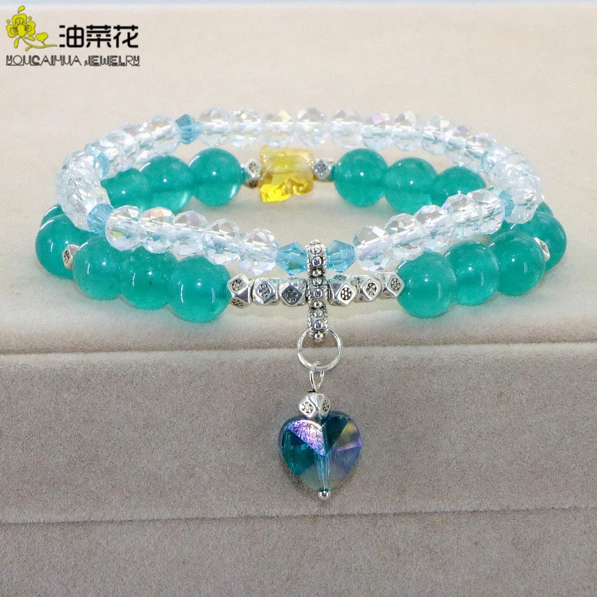 Новинка богемный Браслет из натурального камня аметисты оливковые яды женские