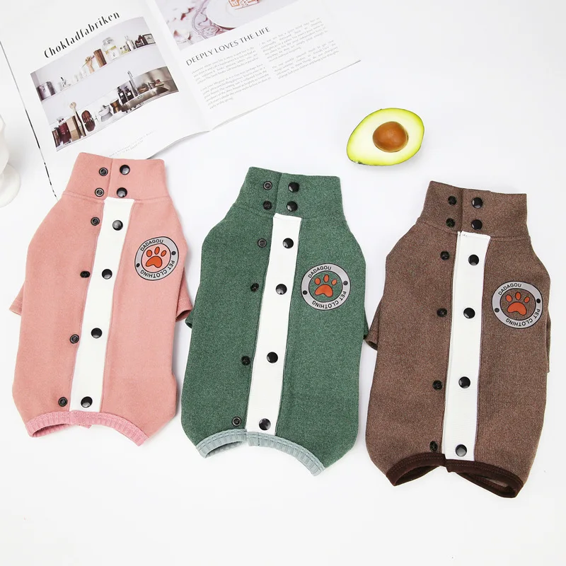 

Dog Clothes Cotton Protect The Belly Jumpsuit Four Feet Pug Fashion Thicken Autumn Winter Warm Puppy French Bulldog Poodle Coat