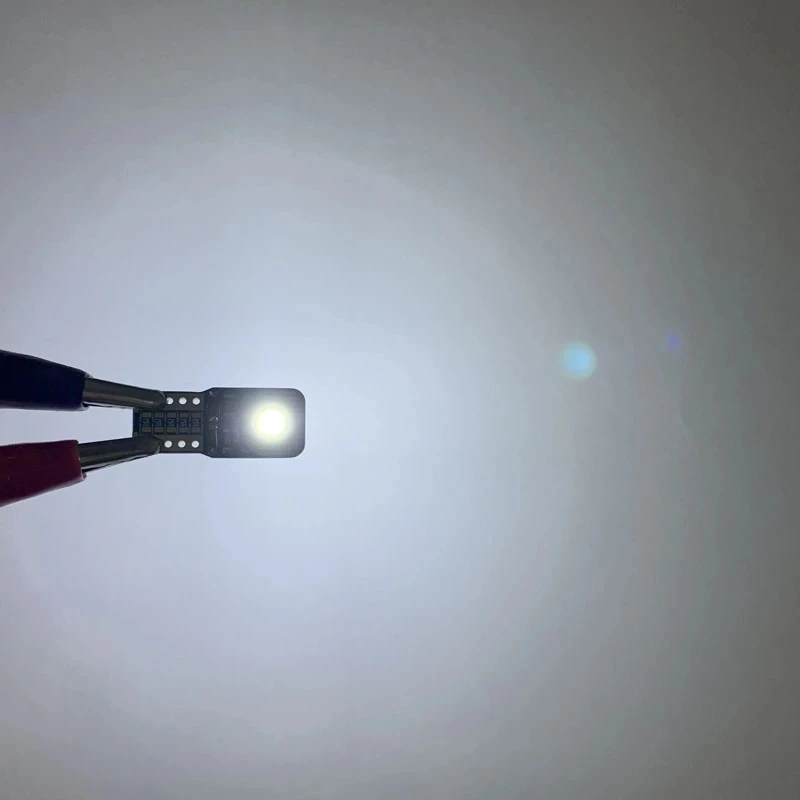 100 шт. 6 3 В переменного тока T10 Неполярный 555 2 SMD 3030 LED 194 168 40MA Лампы для пинбольной