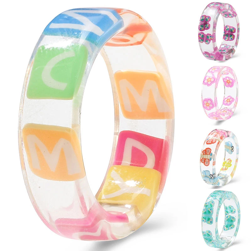 

Resin Rings Individual Creative Rings Creative Western Style Personalized Rings Jewelry Fruit Rings