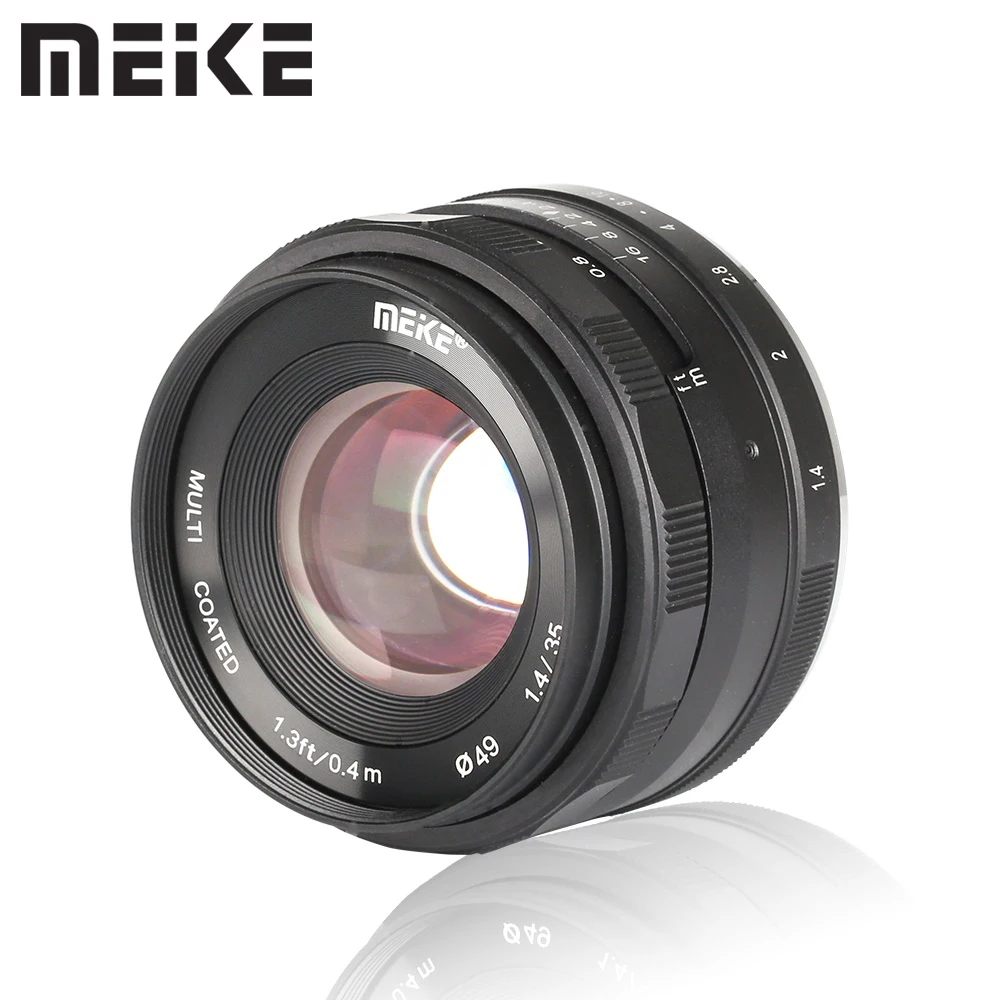 

Meike 35mm f1.4 manual Focus lens APS-C for sony E Mount A7 A7II A7SII A7III A6000 A6300 A6400 A6500 A6600 Nex 3 5 6 7 5N 5R
