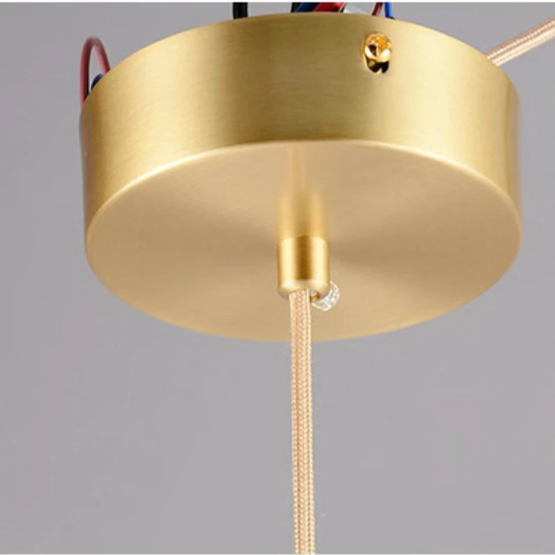 Nordic планетарный светильник класса люкс Медь Мрамор подвесной с Спальня