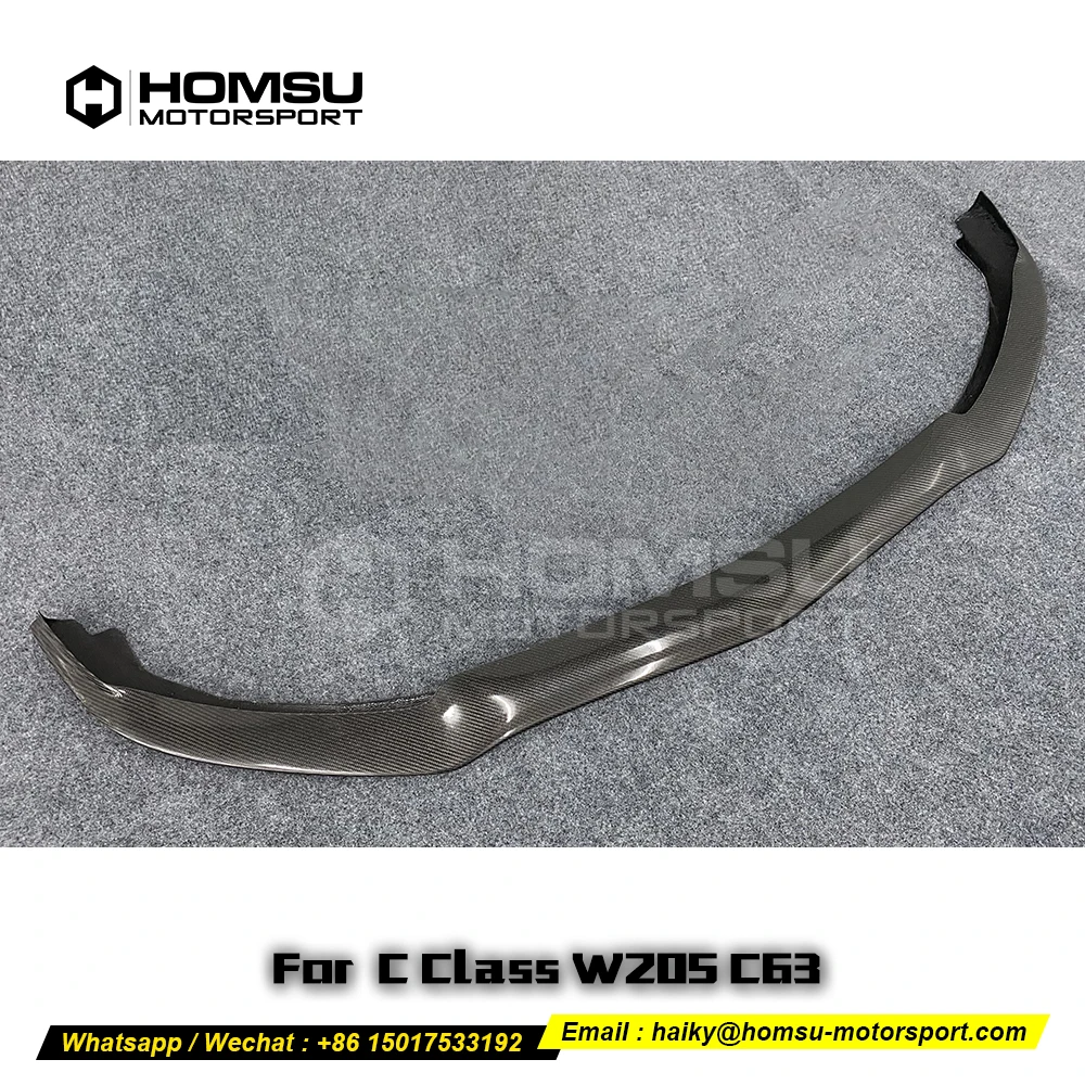 Передняя губа из углеродного волокна в стиле PSM для Mercedes bens класса C W205 C63 передний