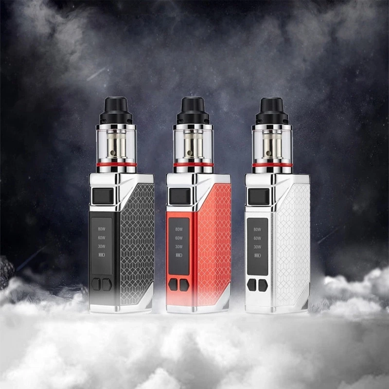 80 Вт сетка электронная сигарета набор коробка Большой курительный кальян