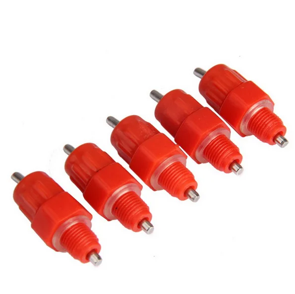 800 шт куриные ниппели красный шар ниппель куриный питатель висит питьевой чашки