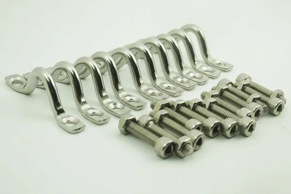 10 нержавеющая сталь Bimini верхний ремень накладка глаз петля лакея Корвет каяк |