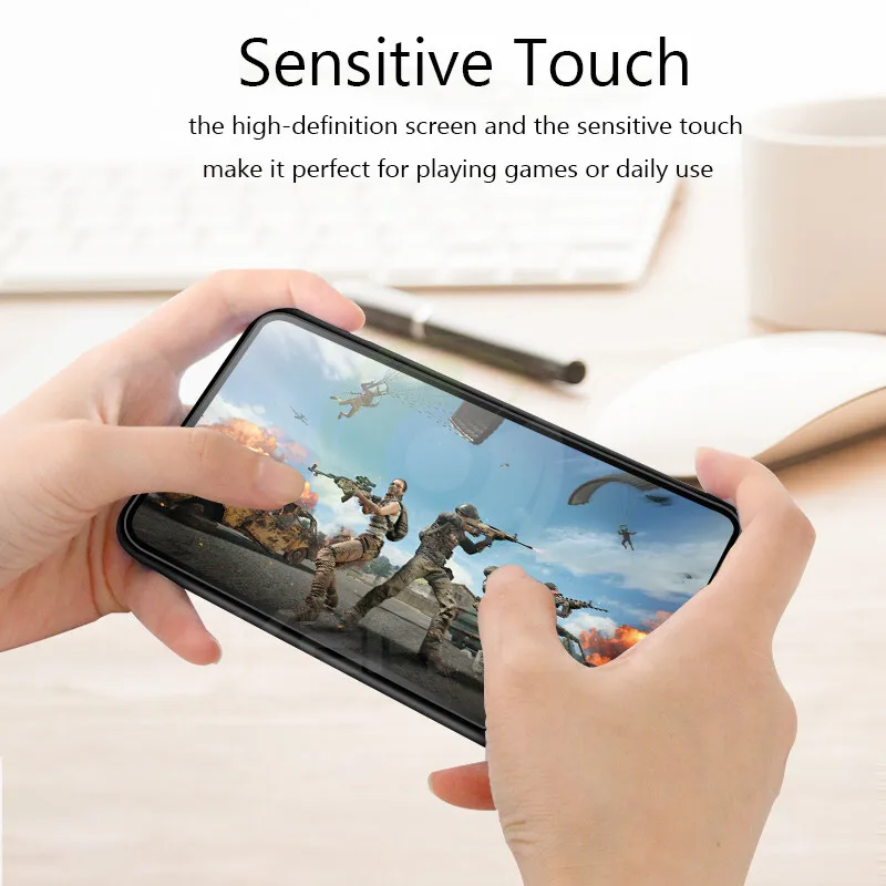 Металлический магнитный адсорбционный чехол для Pocophone F2 Pro двухсторонний из