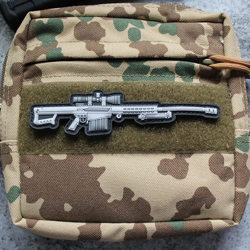 3D ПВХ оружие нашивки для винтовки снайперское Штурмовое ружье карабенская