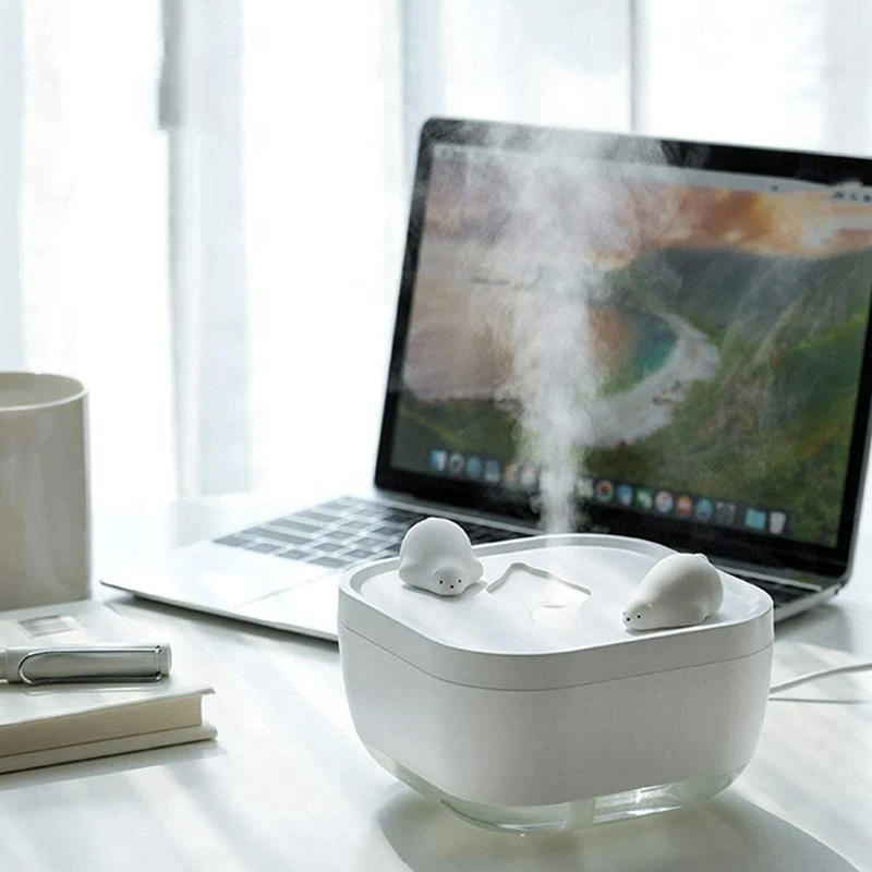 

Small Humidifier USB Humidifier - Mini Cute Humidifier, Humidifier with Lamp Apply to Bedroom Office Home Humidifier