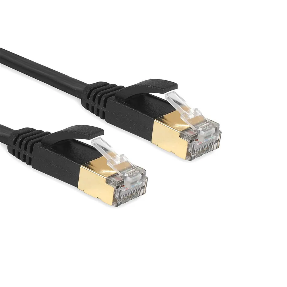 Сетевой Кабель Cat 7 экранированный Ethernet RJ45 плоский патч кабель Cat7 для модема