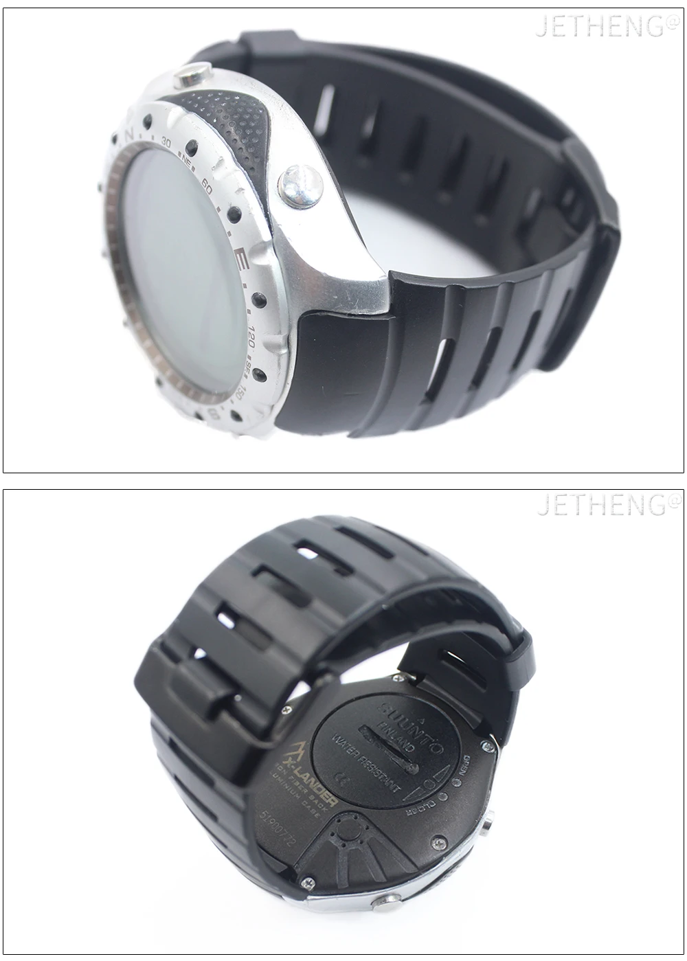 Резиновая лента подходит для Suunto X-lander мужской ремешок для часов водонепроницаемые спортивные ремни с пряжкой из нержавеющей стали