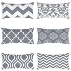 Серый Подушка с геометрическим рисунком чехлы на стулья подушки крышка 30X50 полиэстер Мандала диванные подушки декоративные пледы декоративные подушки украшения для дома, наволочки для подушек