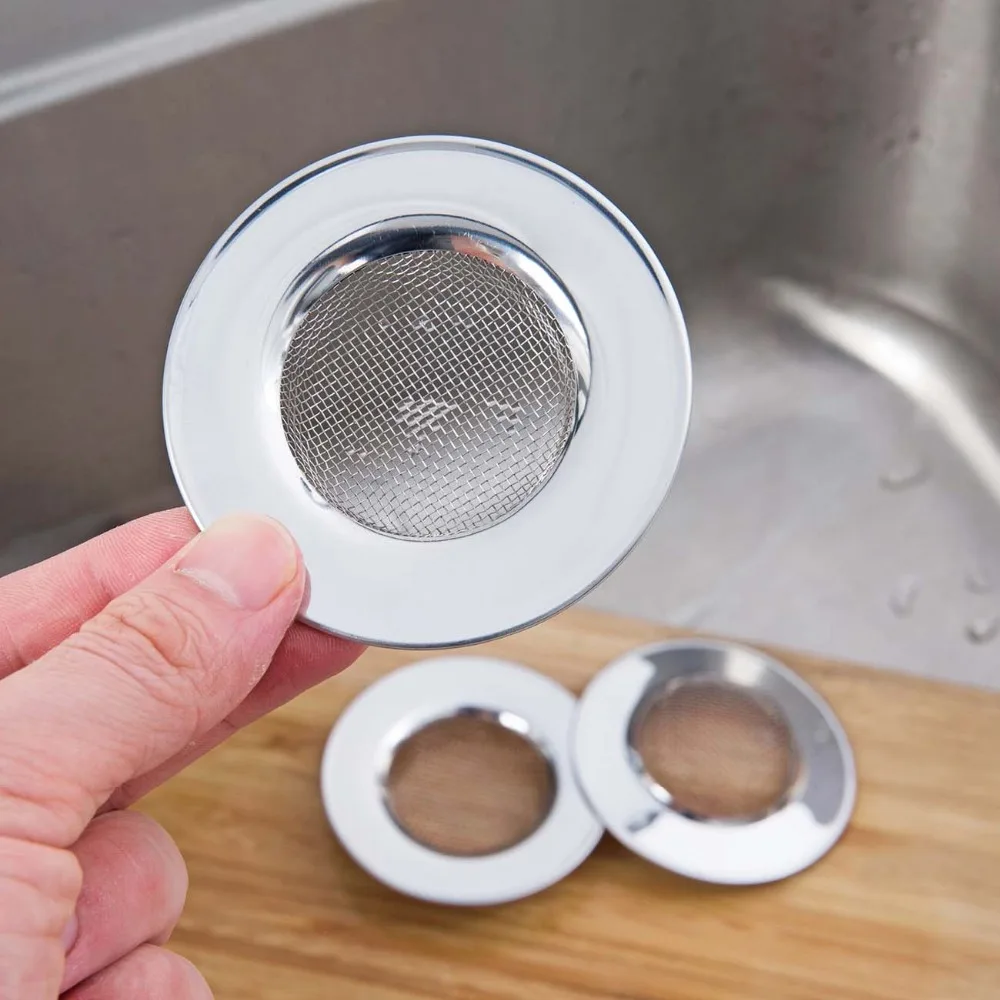 

1PC Stainless Steel Sink Filter Sink Floor Drain Cover Kitchen Sink Strainer Pool Wash Basin Anti-blocking Filter