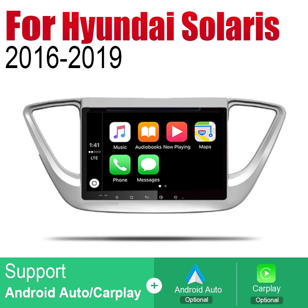 Автомобильный DVD GPS навигатор ZaiXi Android для Hyundai Solaris 2016 ~ 2019 проигрыватель навигация