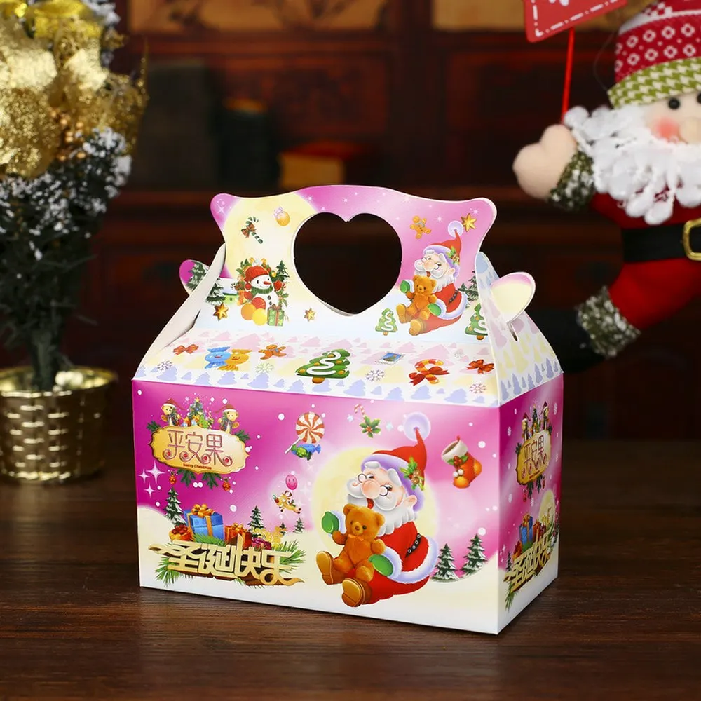 50 шт. коробка с яблоком для рождества конфет на Рождество рождественские