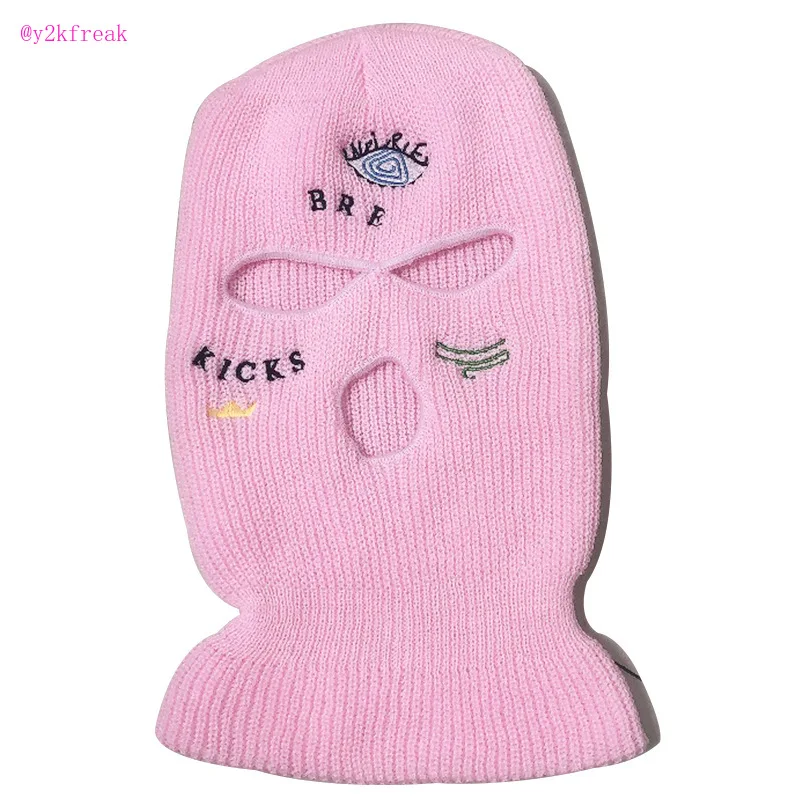 Балаклава маска шапка зеленая неоновая зимняя кепка для вечеринки лыжного спорта егирл костюм косплей уличная банда.