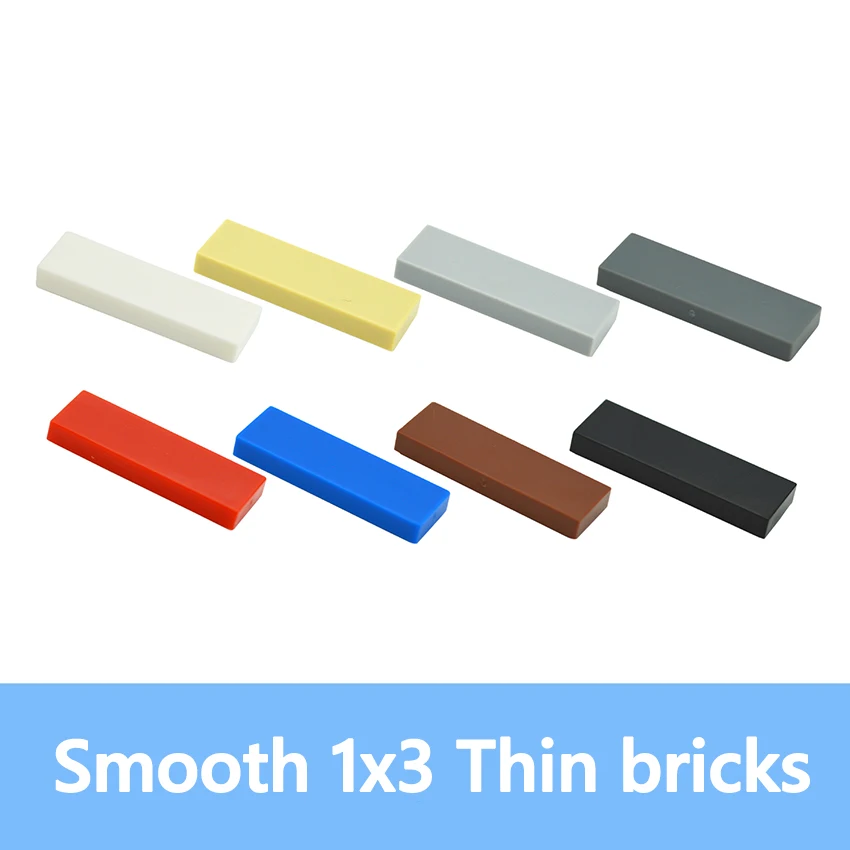 

Compatible With 63864 DIY Building Blocks 1x3 Thin Smooth Figures Bricks Educational Creative Size Toys For Children