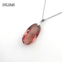 ffgems oval 1530m zultanite 100 silver 925 pendant with chain color change stone fine jewelry for women girl party gift box
