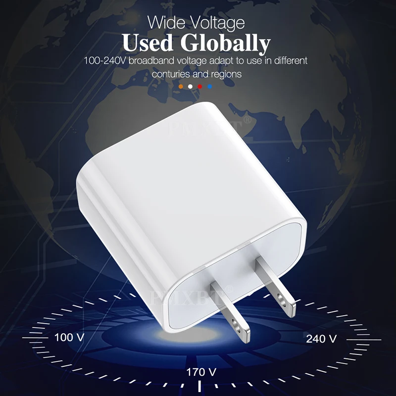 20 Вт PD USB зарядное устройство QC 3 0 Быстрая зарядка ЕС и США штекер Адаптер для iPhone 12