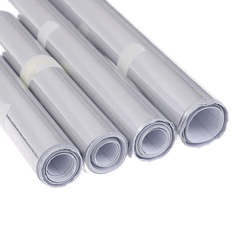 4 размера новейшие зеркальные Серебристые хромированные гибкие виниловые пленки