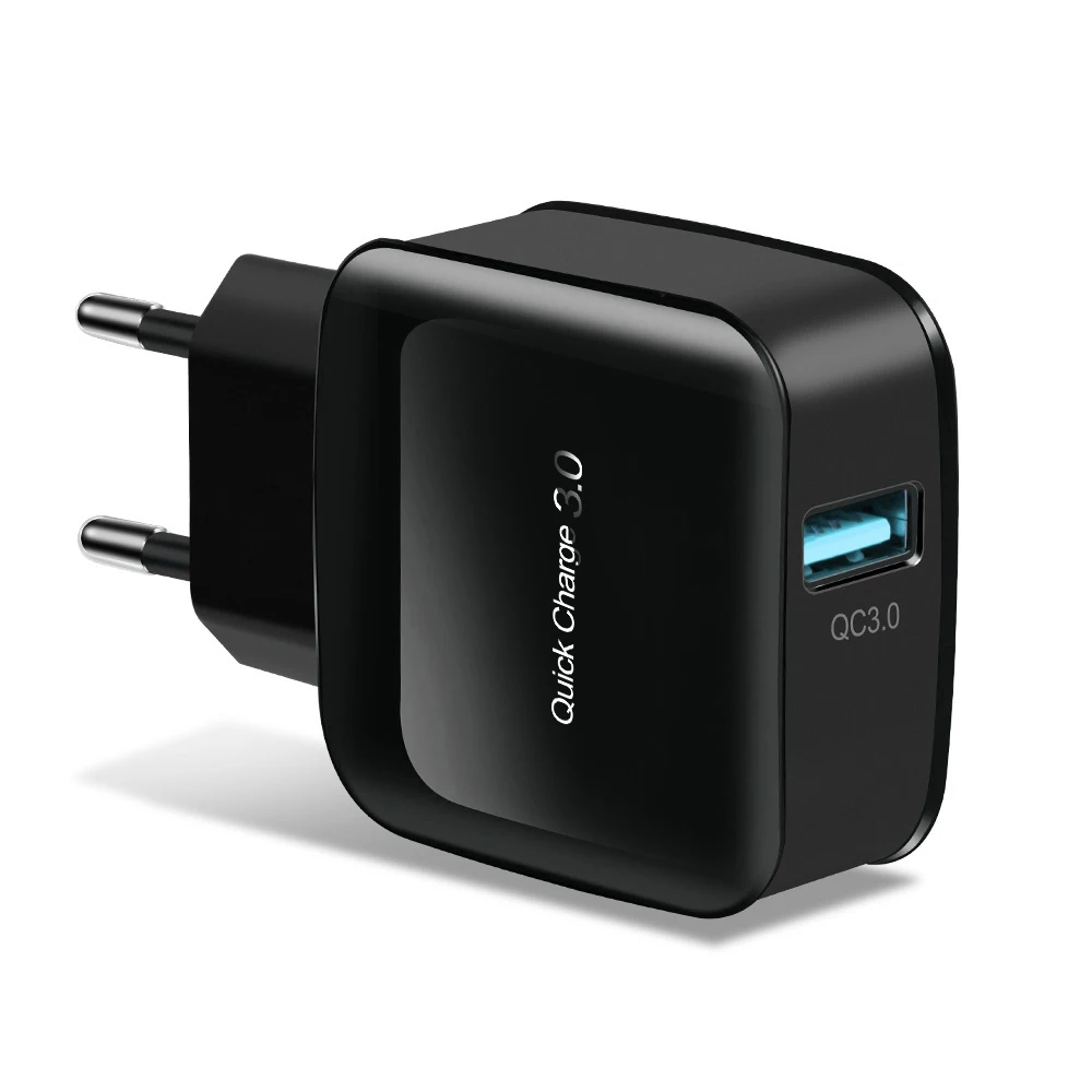 Black EU Plug Suhach Быстрая зарядка QC 3,0 USB настенное зарядное устройство для iPhone 6 7 8 X Xs MAX XR iPad Mini 3 4 5 samsung S8 S9 htc быстрое зарядное устройство - Тип штекера: Black EU Plug