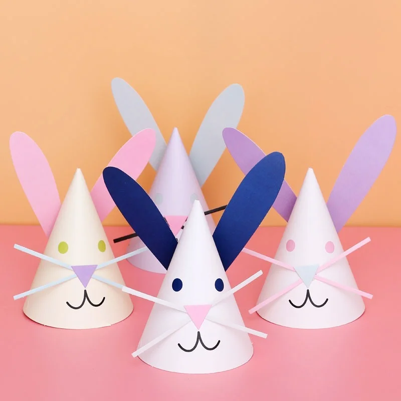 

Children Birthday Hat Birthday Party Decoration Cute Bunny Hat Baby Shower Gift