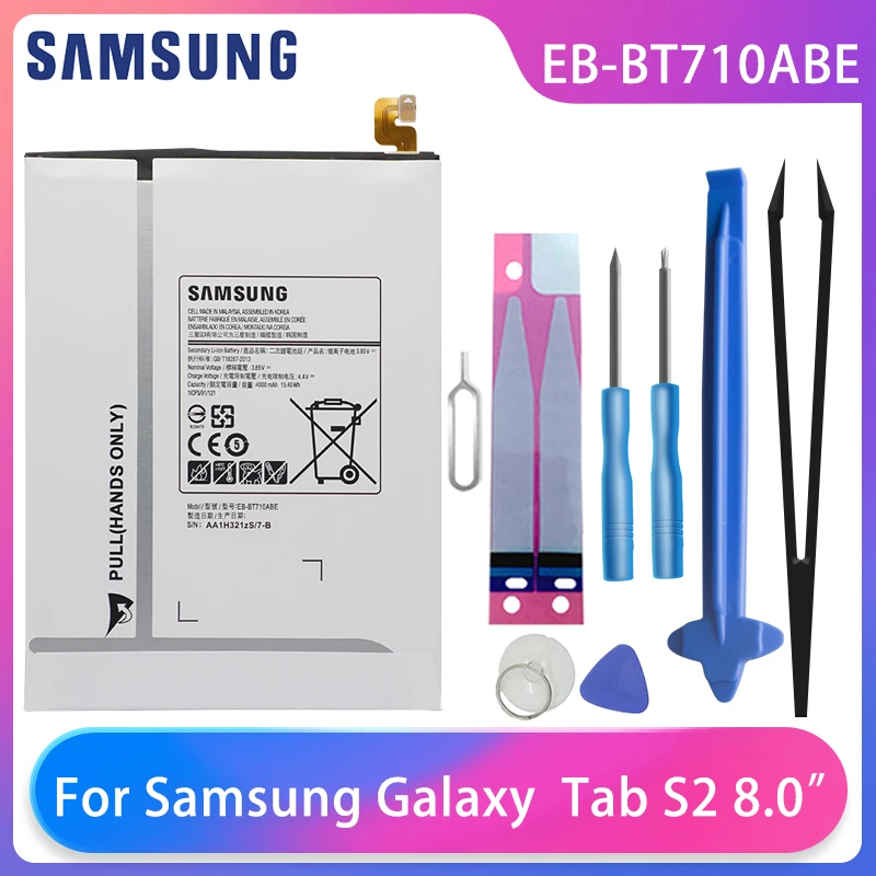 Оригинал Samsung Galaxy Tab S2 8 0 SM T710 T713 T715 T719C T713N планшет батарея EB BT710ABA BT710ABE 4000 мАч с